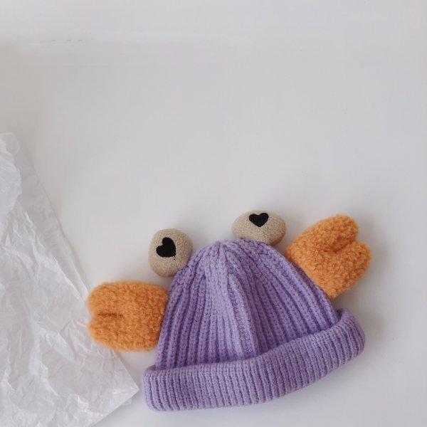 Winter Korean Ins Big Foot Crab Children Warm Knitted Hats